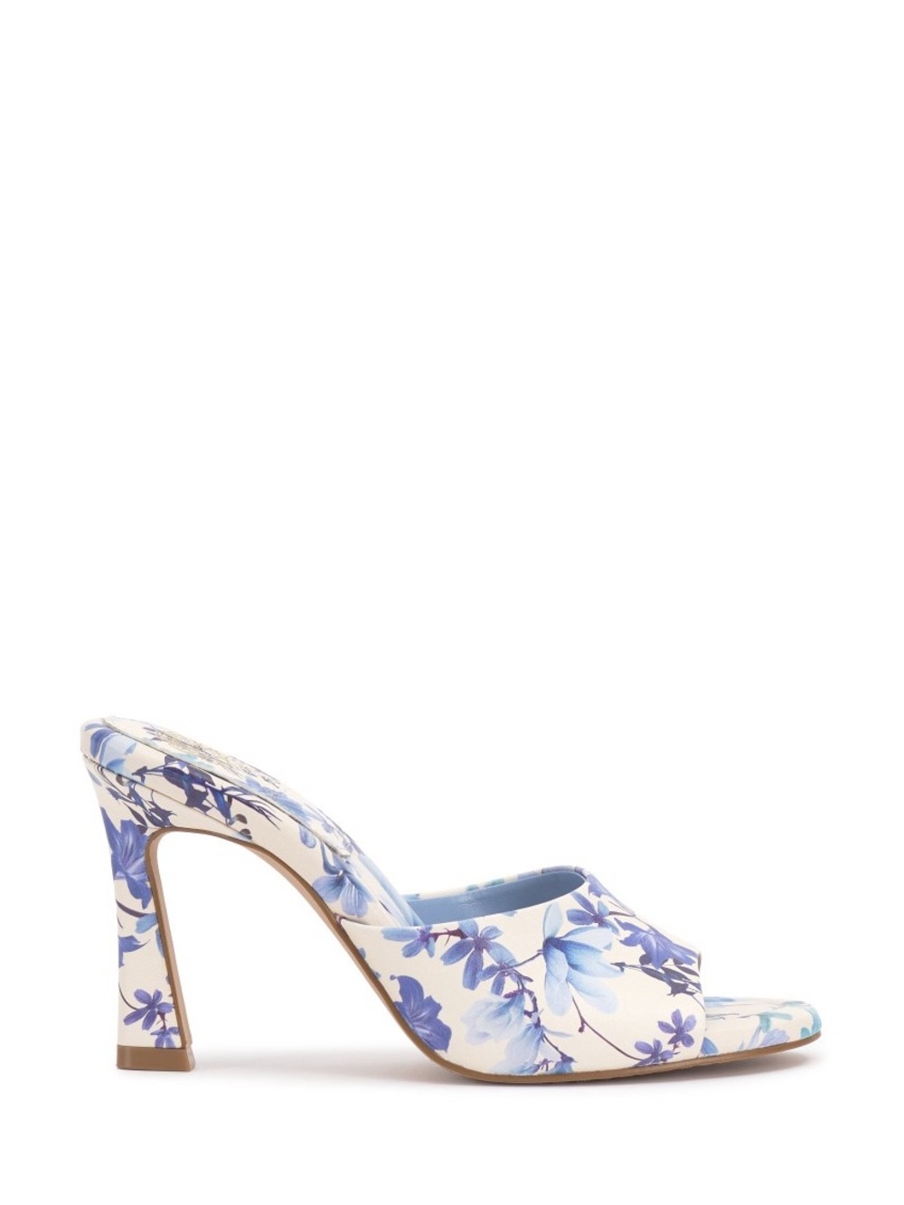 Vince Camuto Cream Floral Slide Mules with Blue Accents Size 6.5 Brand New! 💙 - Picture 4 of 6
